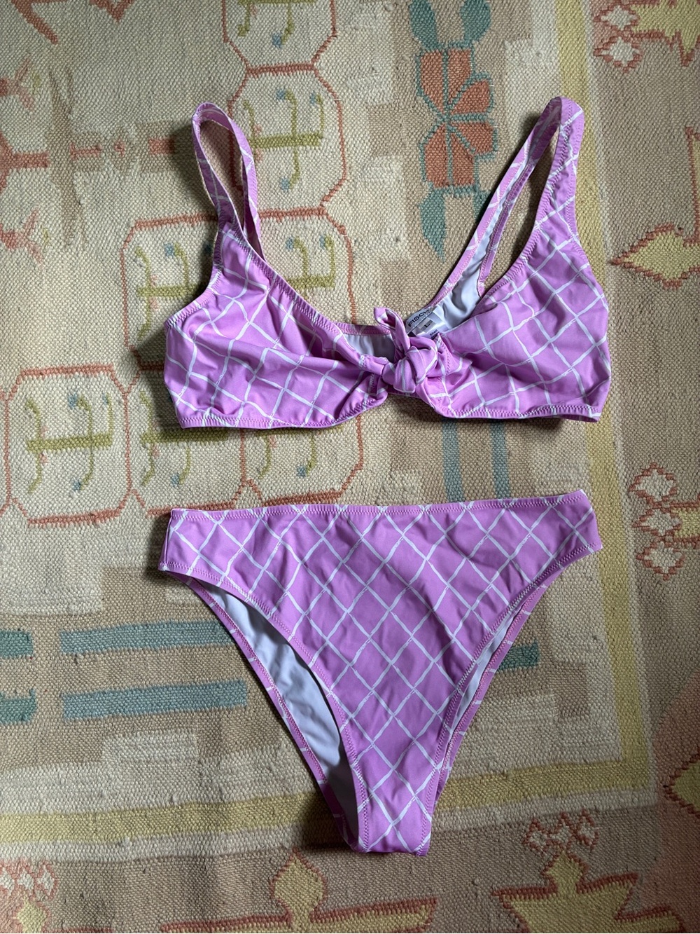 FISCH Tie-Front Light Punk Grid Bikini Set - Women's Swimwear